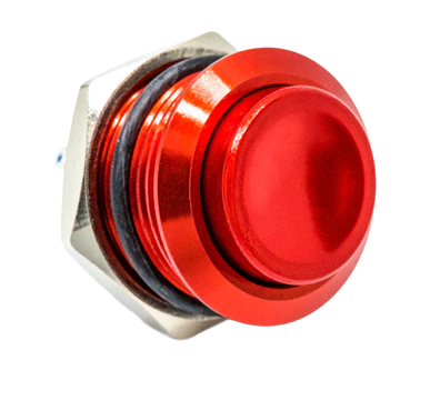 EX GEAR 16mm Aluminum Push Button .110 Terminal