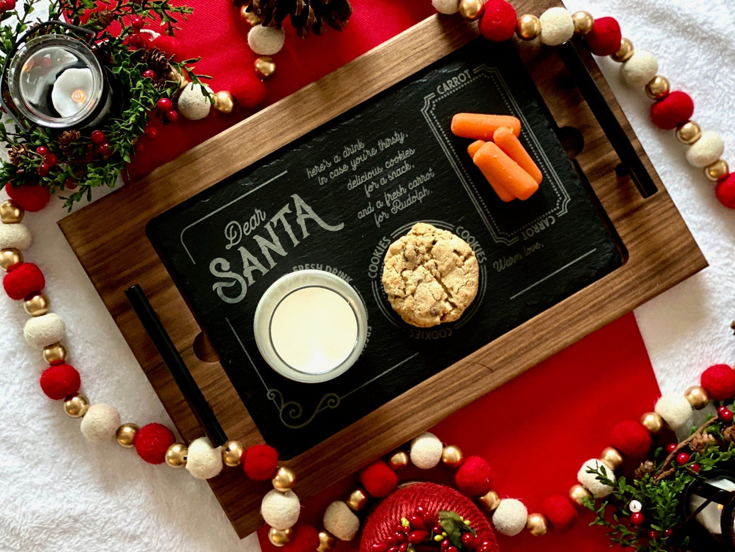 Santa Cookie Tray Insert