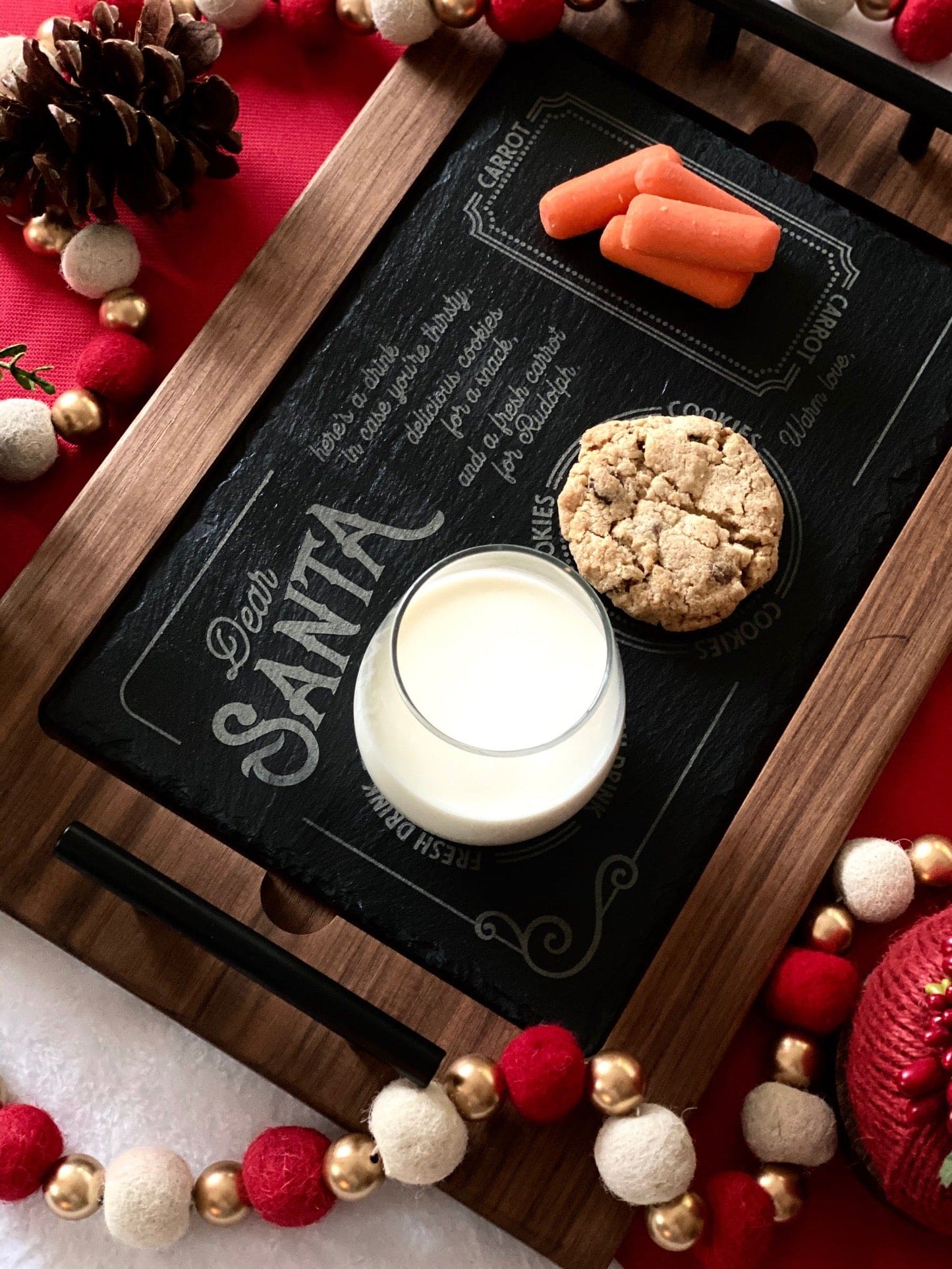 Santa Cookie Tray Insert