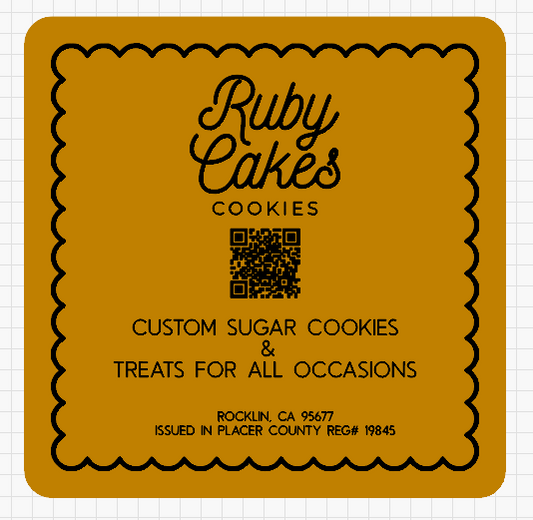 Ruby Cakes Event Sign