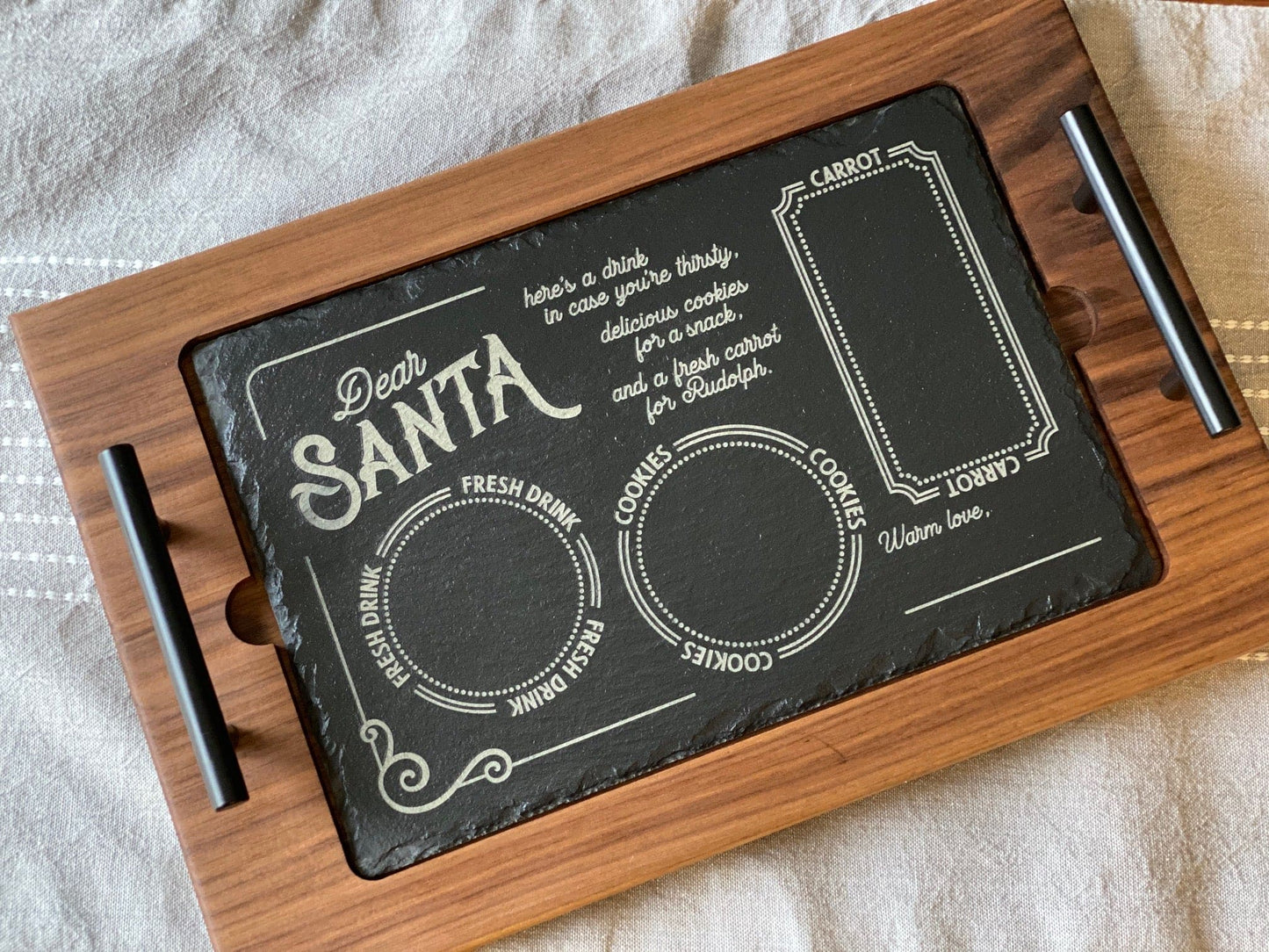 Santa Cookie Tray Insert